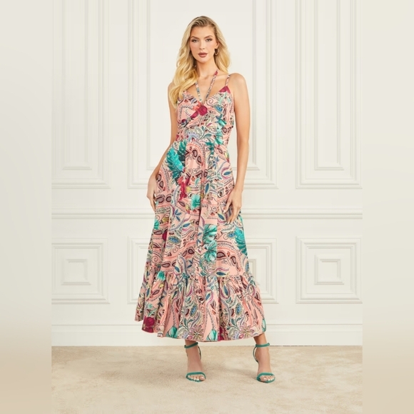 NWOT Guess By Marciano Amazonia Daydream Maxi Dress - Picture 1 of 5